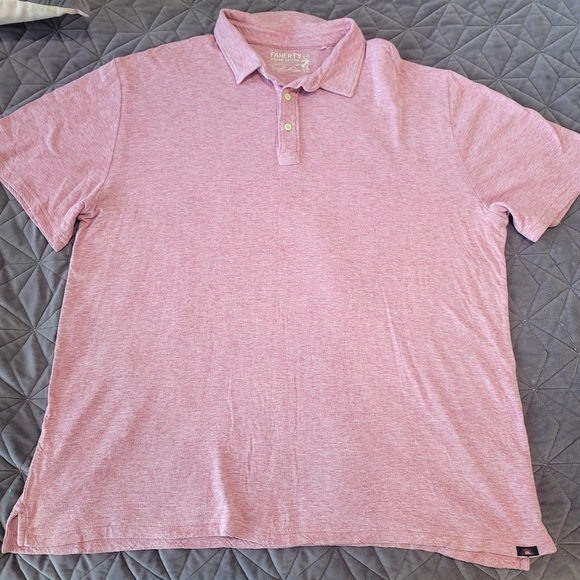 FAHERTY Cloud Double Knit Pima Cotton Short Sleeve Polo size XXL - Picture 6 of 17